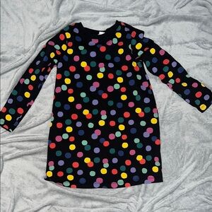 Hanna Andersson Black Polka Dot Kids Dress